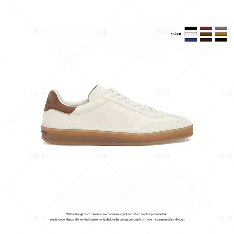 【男款】2025新款LP高档真皮手工德训男鞋透气时尚百搭轻奢潮牌板鞋