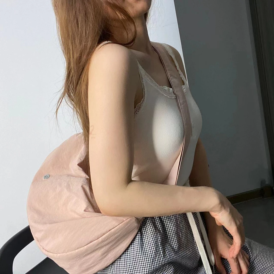 【Ze】新款休闲简约单肩斜挎包月牙包加大饺子包8813