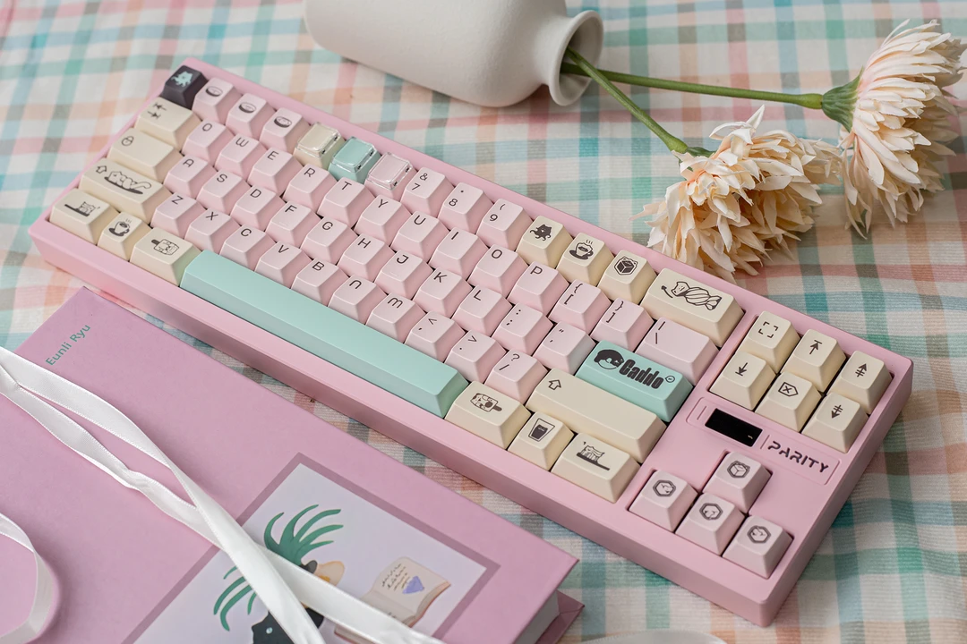 【喵兜】 keybyelab开摆工作室原创原厂高度热升华键帽可爱粉色创意