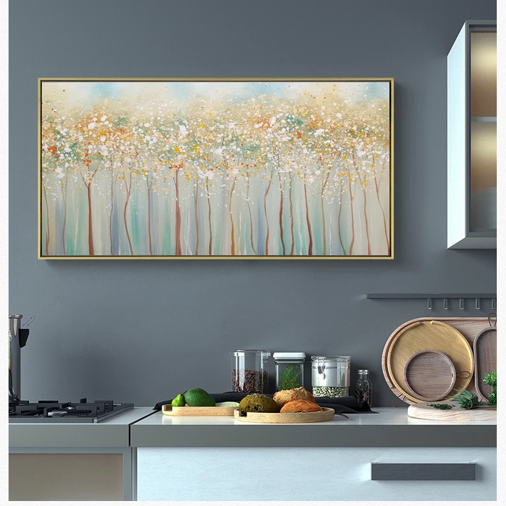 【抽象森林】玄关挂画沙发背景墙免打孔客厅挂画轻奢现代抽象装饰画