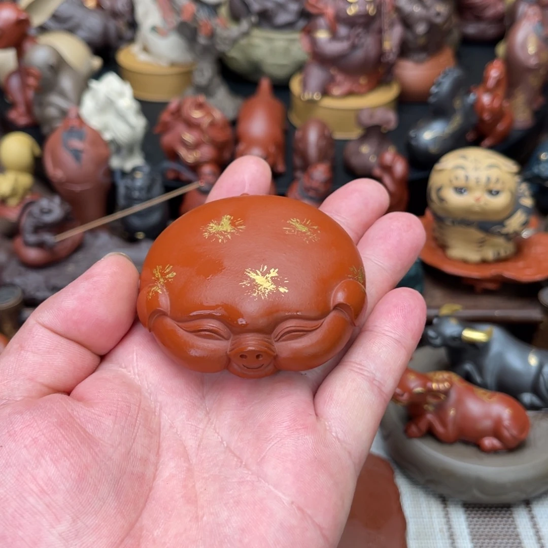 紫砂茶宠紫砂福猪茶宠
