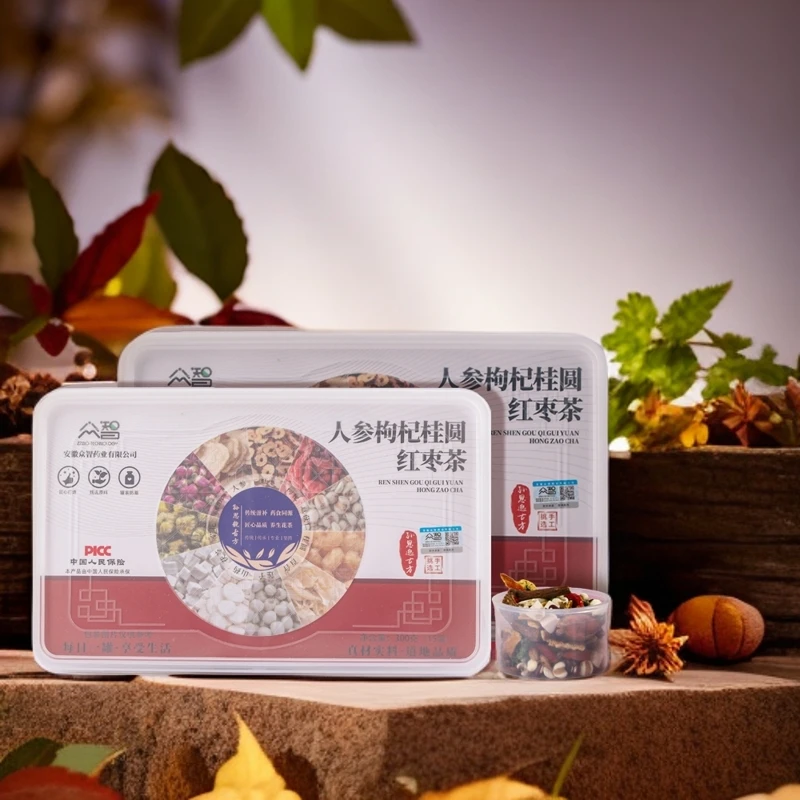 【人参枸杞桂圆红枣茶】+薏苡仁+百合+莲子+山药+茯苓+菊花+玫瑰