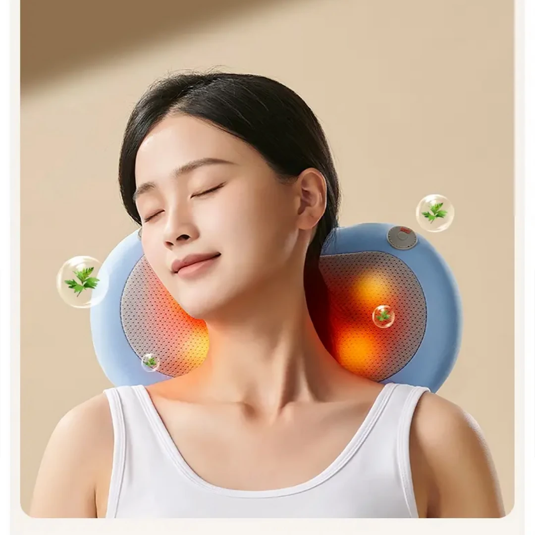 [海的]全身按摩器 多功能腰部背部颈椎腿部肩颈按摩枕有线款