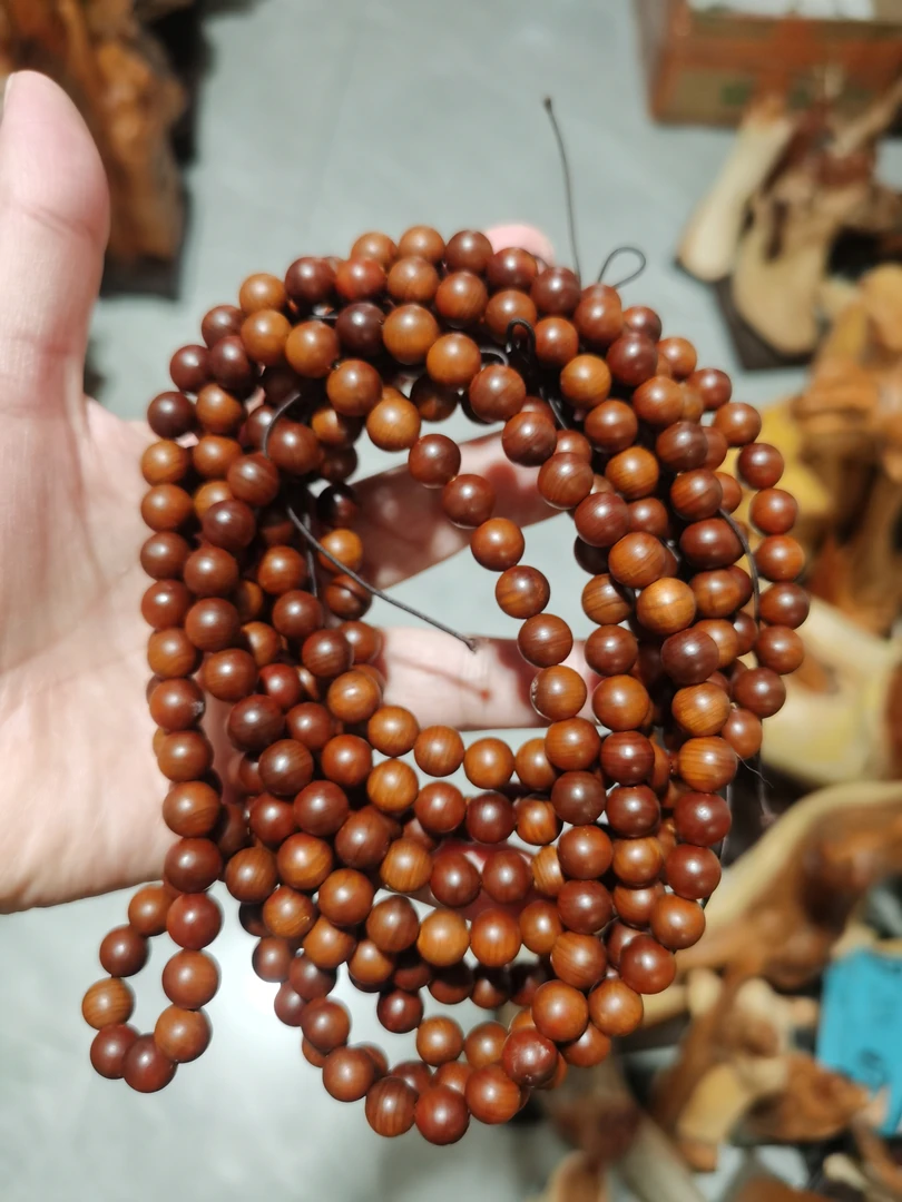 秒9.9【手串】108棵太行崖柏‮‬‎陈化料
