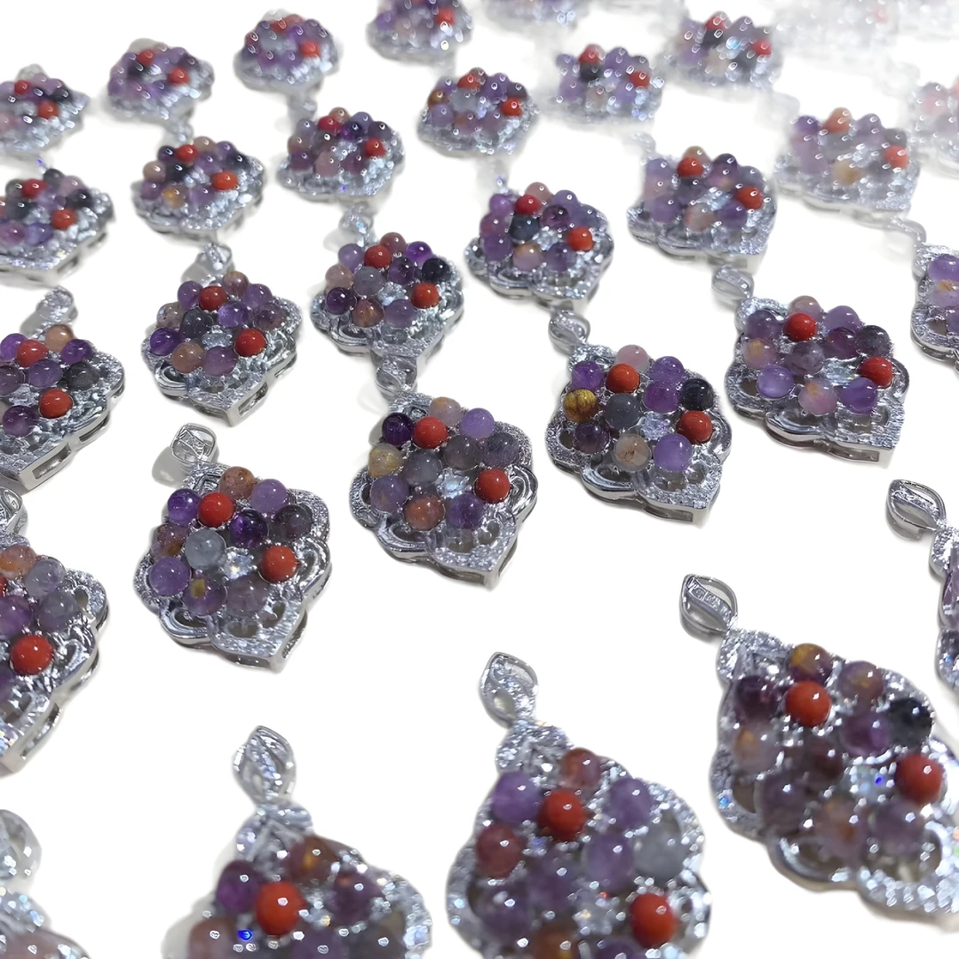 极光23吊坠铜镶极光23项链挂坠极光挂件