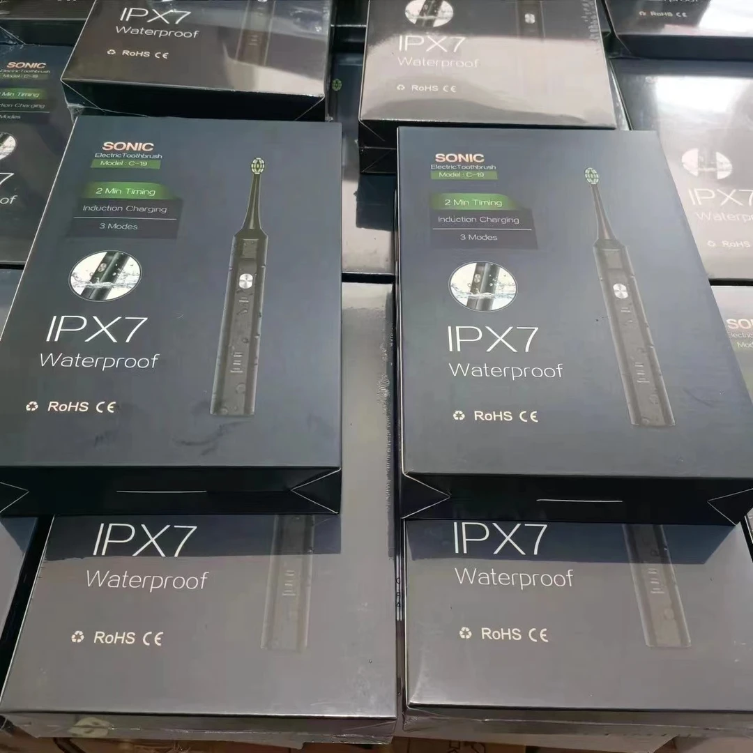 全身防水声波电动牙刷 X7防水充电电动牙刷摆件