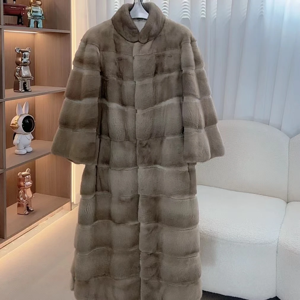 【CC福利款】冬季水貂皮草外套女气质冬季百搭时尚