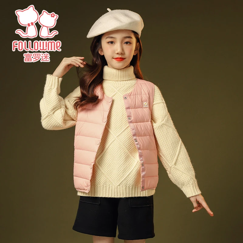 羽绒背心--外穿轻薄羽绒马甲背心F0D8682BY