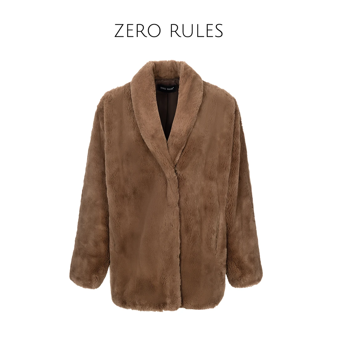 24070540【私服环保皮*草】高定加密环保皮*草 福利！茧型毛绒外套