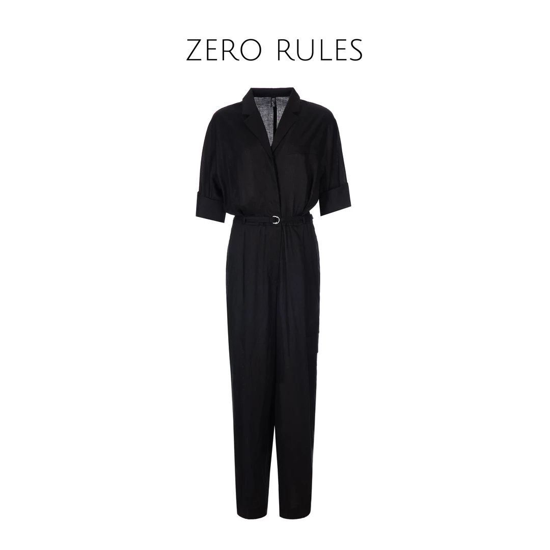 24032302【天丝麻连体裤】水洗天丝麻 重工！显瘦气质cleanfit连体裤