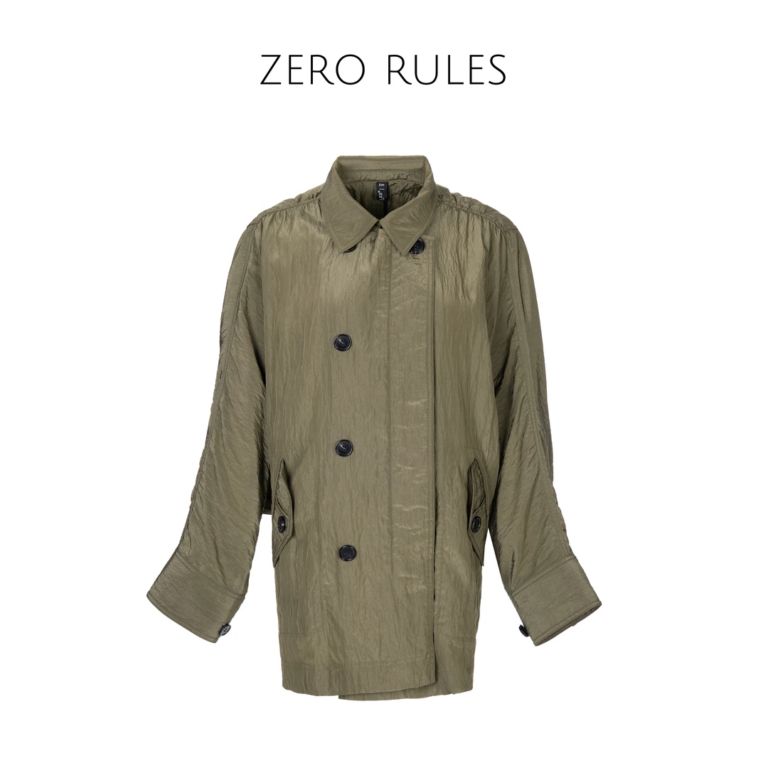 24071726【LC风衣外套短款】加稔人丝锦 定制面料一手长风衣外套