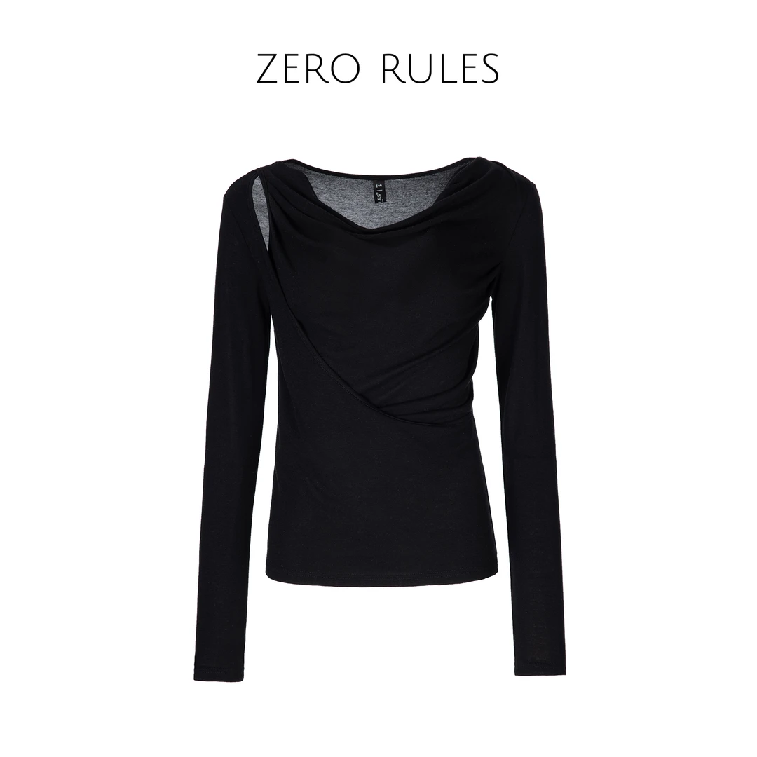 24072940【小裂口针织衫】 小裂口设计长袖针织衫