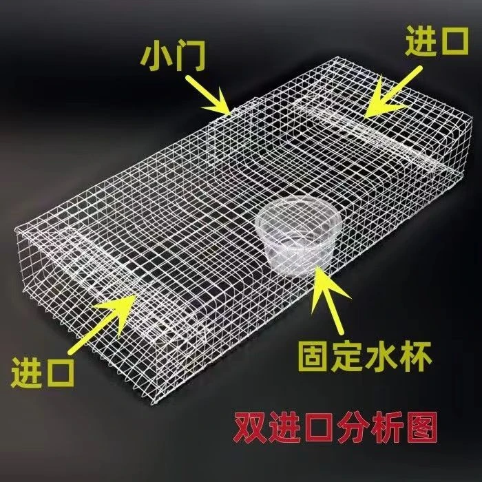 养宠物蛇鼠笼子装鱼笼铁丝笼子通用单双门笼中笼镀锌宠物笼子大号