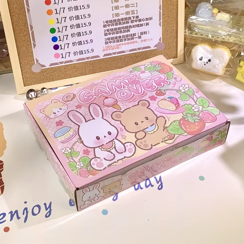 【食品级硅胶M盒】食品级硅胶捏捏手工奶油泥精致款