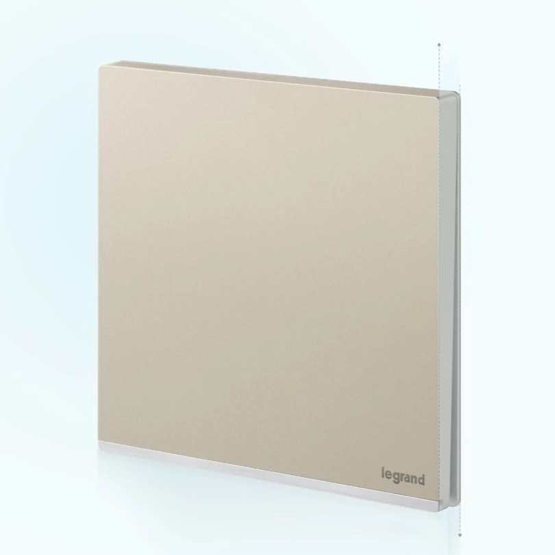 新品罗格朗逸景PLUS金开关插座纯平超薄大面板无框一开双五孔空调