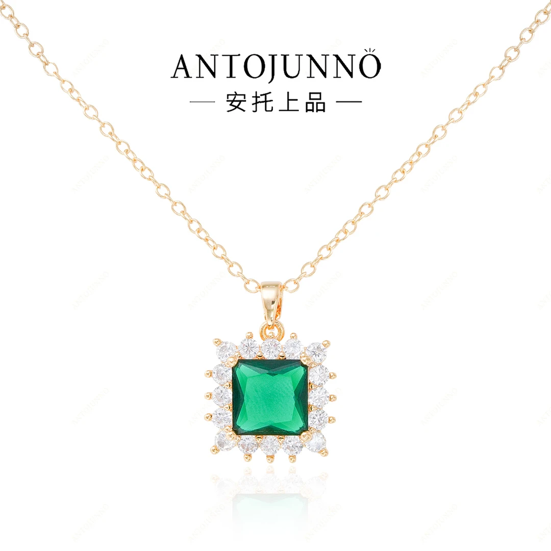 安托上品Antojunno 锆石项链 时空之境 法式锁骨链高级感简约轻奢