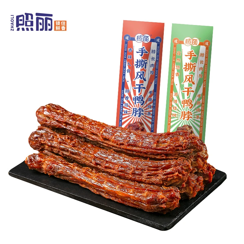 照丽手撕风干鸭脖65g
