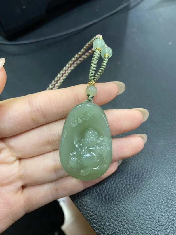 和田玉挂件颈饰吊坠c09