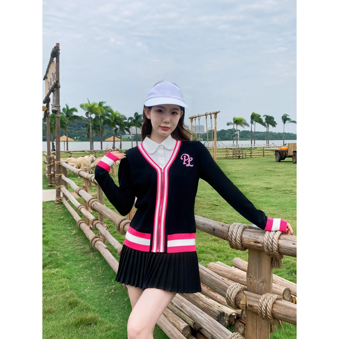高尔夫服装女秋冬款保暖高尔夫外套女显瘦高尔夫球服女高尔夫女裙