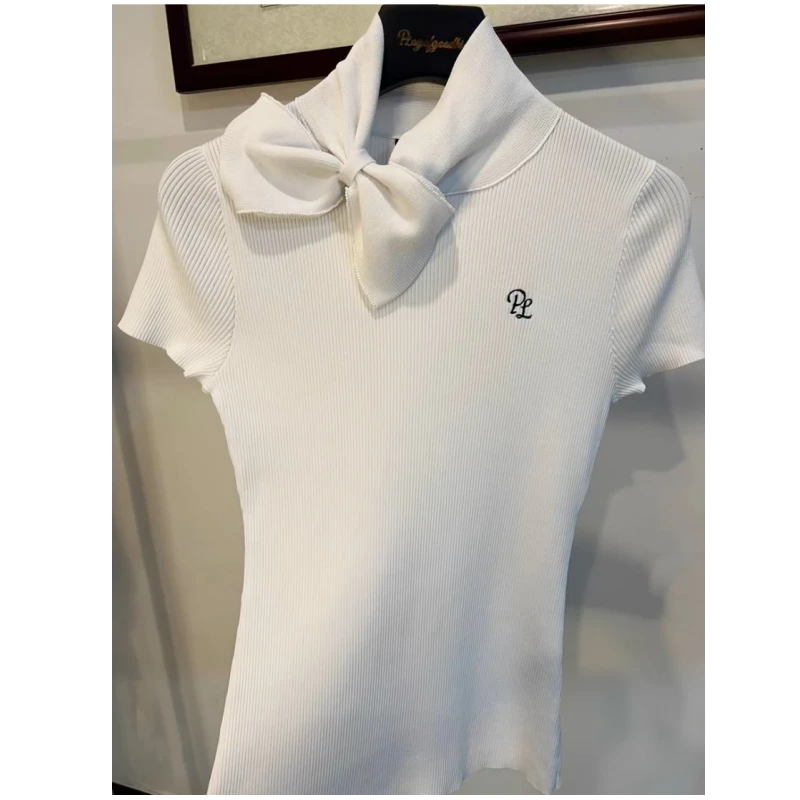 高尔夫服装女夏高尔夫短袖女韩版高尔夫女装显瘦修身高尔夫短袖女