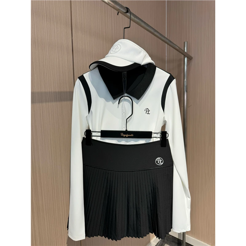 高尔夫服装女韩版显瘦高尔夫长袖女高尔夫运动女裙高尔夫女装网球