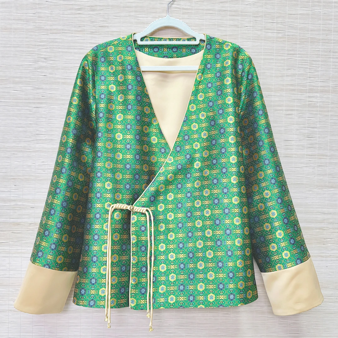 【宋锦外套②】新中式女装真丝春秋上衣国风桑蚕丝宋锦秋装新款外套