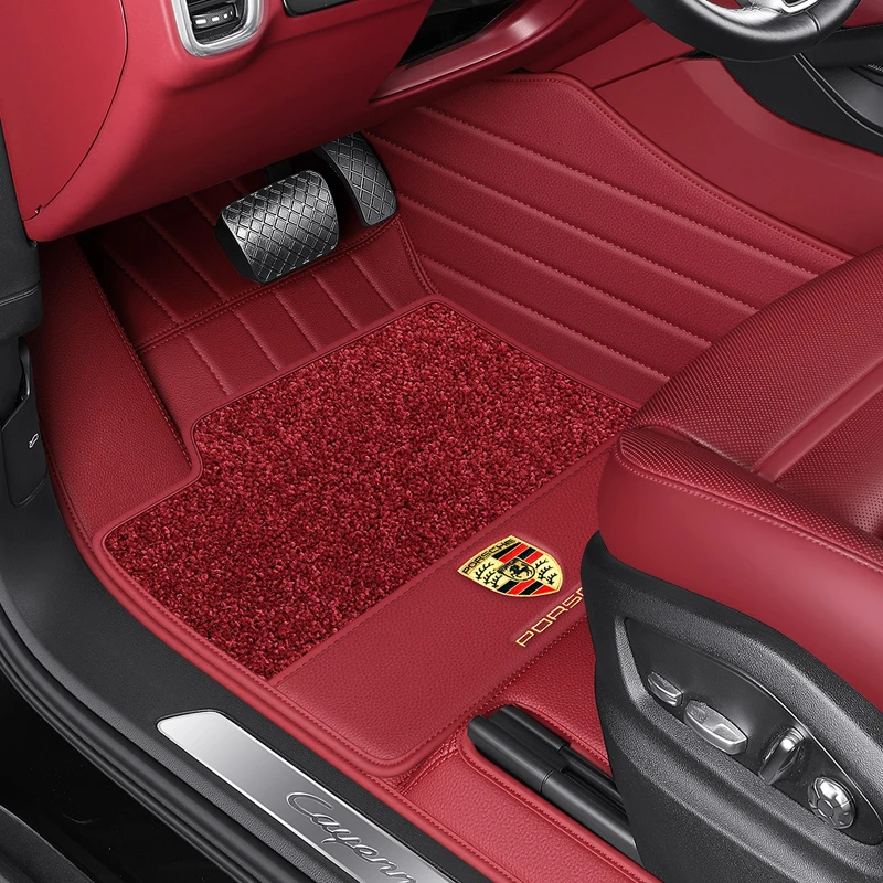 保时捷25/24新款卡宴逐梦版帕拉梅拉taycan macan911真皮汽车脚垫