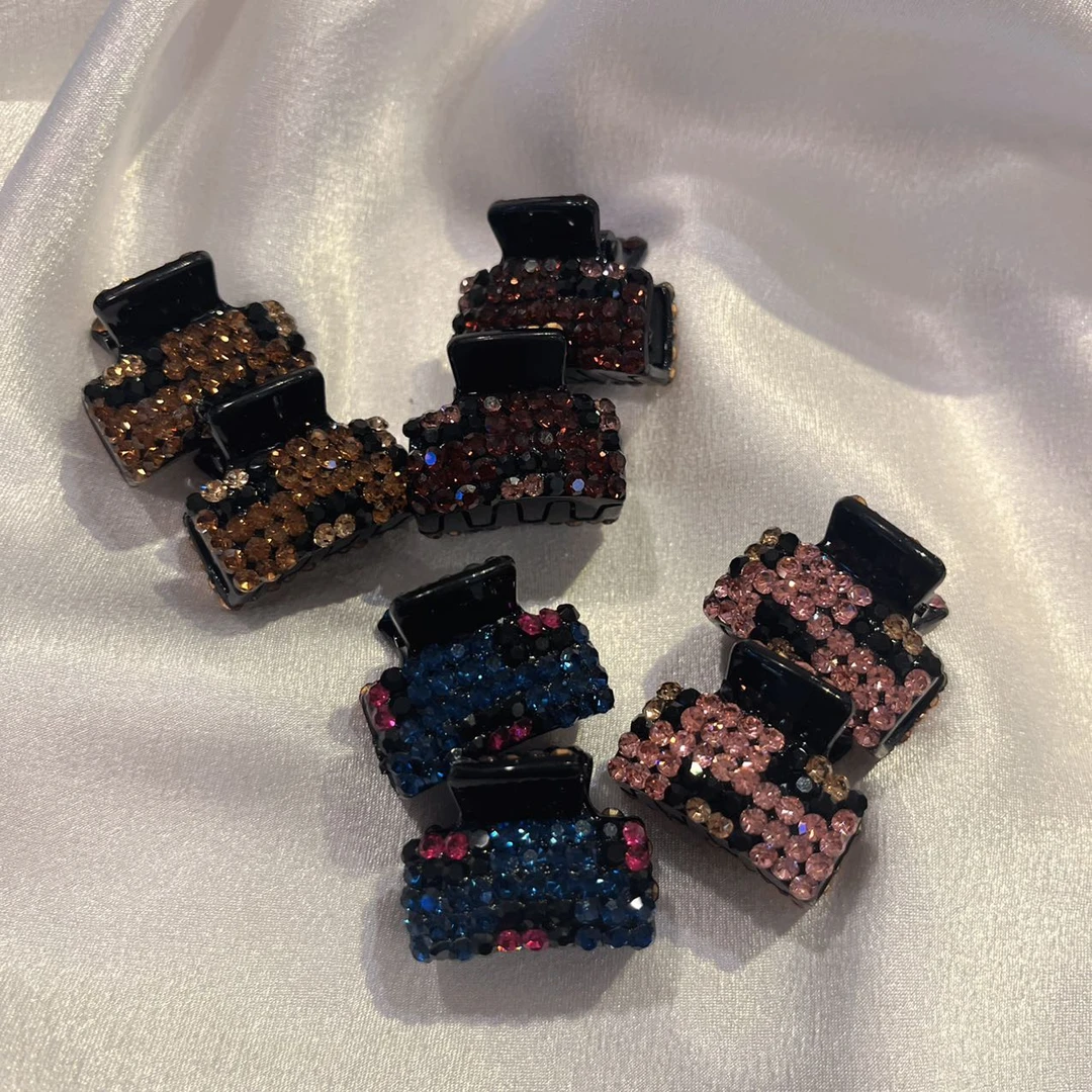 韩国 气质 小众 ins 手工 小豹纹 迷你刘海夹AX01