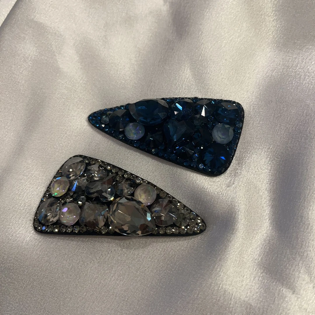 韩国 气质 小众 ins 手工 组合满钻 掰掰夹BX14