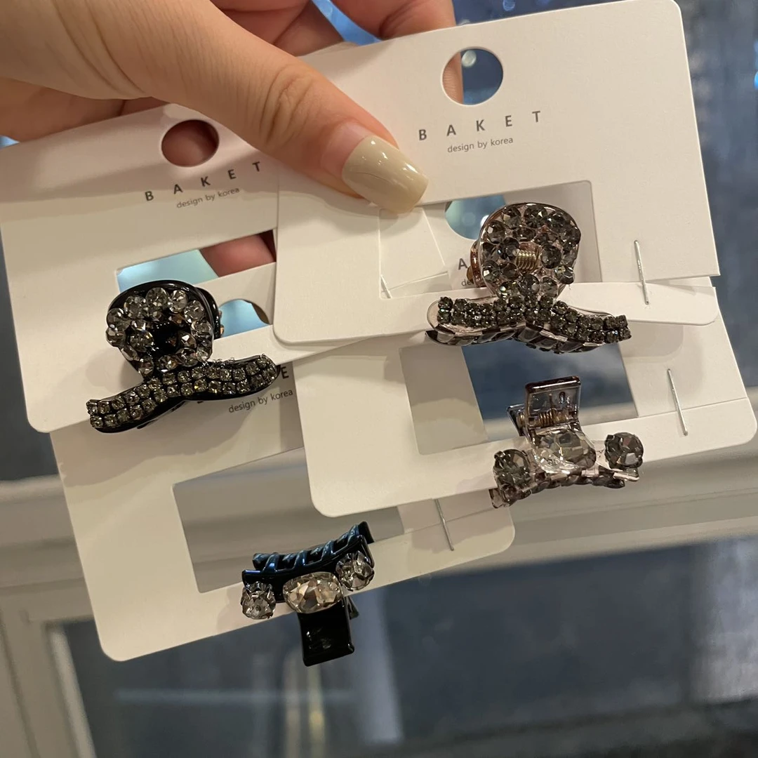 韩国 气质 小众 ins 手工 小碎钻 迷你 刘海夹AZ05