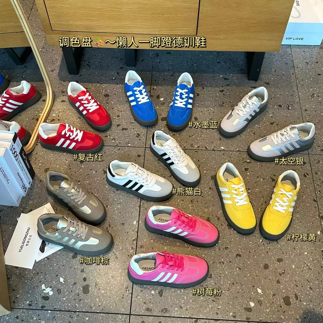 【C.H】运动芭蕾舞鞋女新款软底单鞋仙女风内增高透气德训鞋女鞋