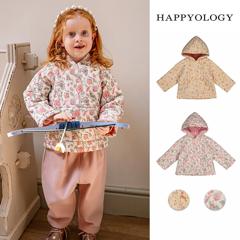 Happyology英国儿童棉服婴儿棉服童装秋冬加厚男女童外套宝宝棉衣