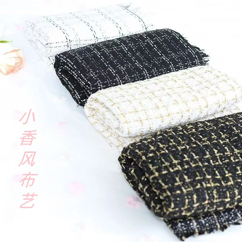 小香风包装布料花束鲜花布艺材料网纱包花格子七夕情人花艺包装纸