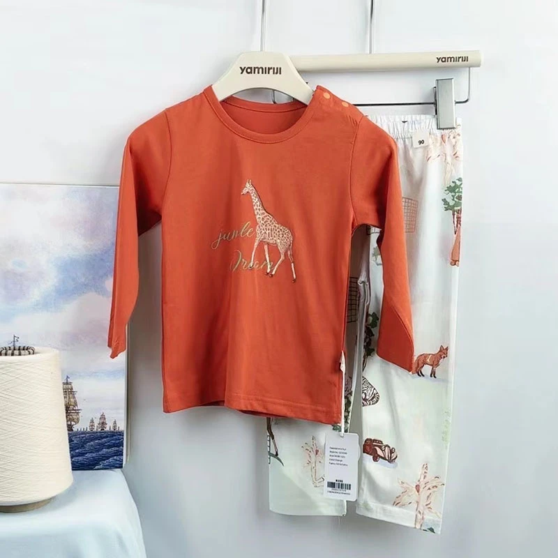 QC0046秋衣套装宝宝衣服分体纯棉a类内衣早春秋装两件套