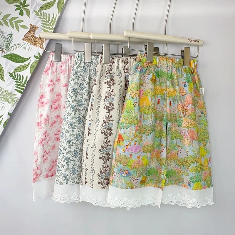 【奇喜】QD64035女童裤子夏装洋气国风裤裙儿童宽松薄款防蚊裤