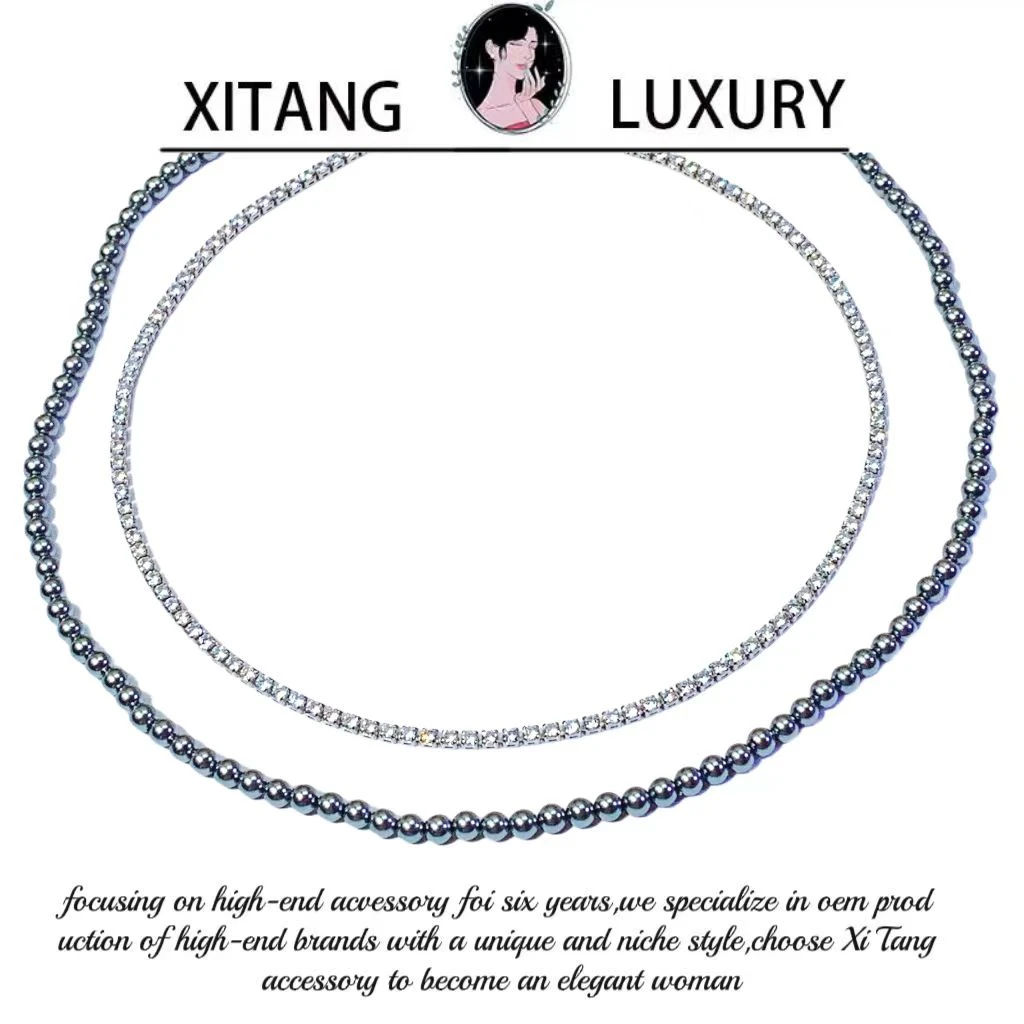 铜合金项链 百搭小众简约叠戴项链孤78