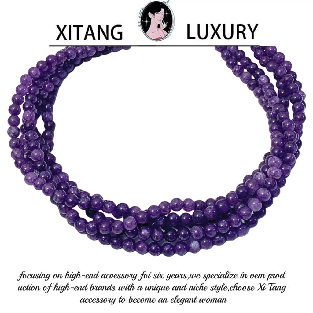 XITANG  《紫气东来项链》复古女款百搭挂脖时尚个性项链8375