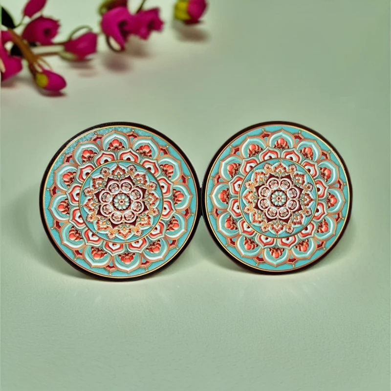 壹藏贰宝负离子活性材质复古新中式多宝垫创意碗垫防烫防霉