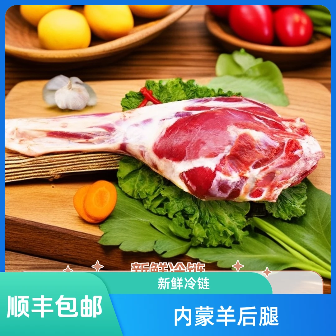 内蒙古草原散养羊后腿新鲜严选原产冷链精选顺丰包邮