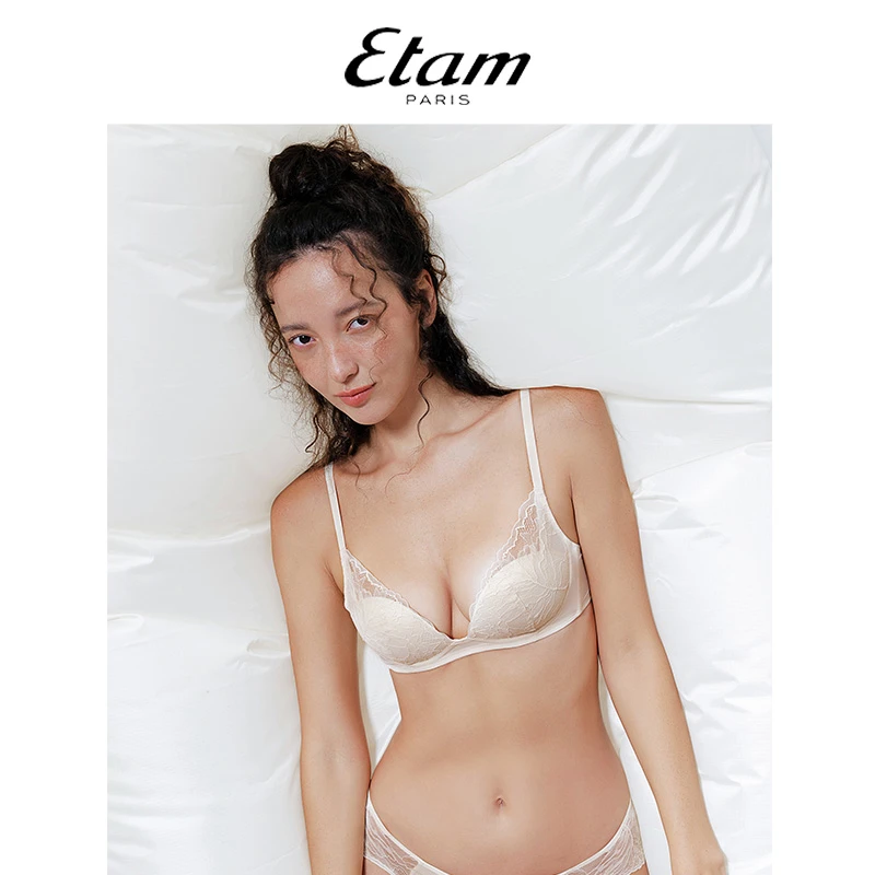 【直播】Etam蕾丝lover系列聚拢杯文胸套装W321DI0104W121DI0203