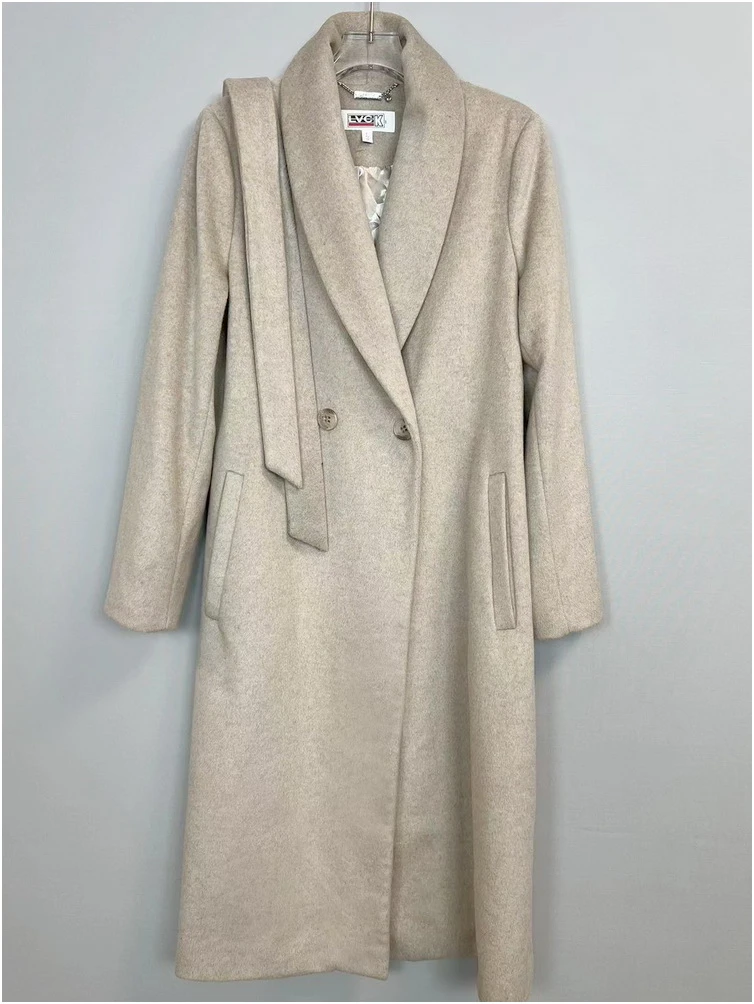 羊毛大衣百搭三色5416