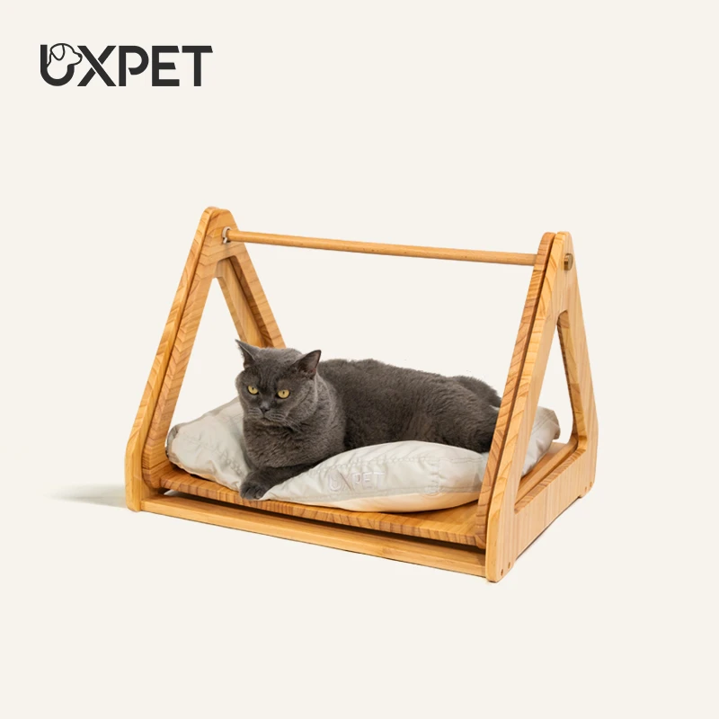 UXPET优小派宠物摇篮床秋千吊床稳固摇摇椅实木质网红猫窝狗狗窝