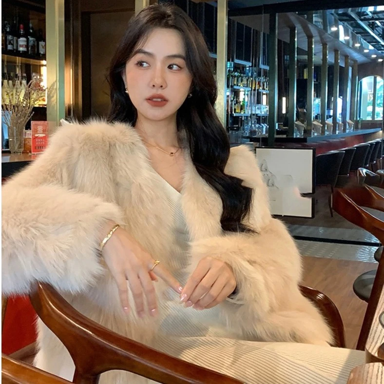 2025秋冬新款棉服短款环保毛毛外套气质小香风毛毛外套女棉衣