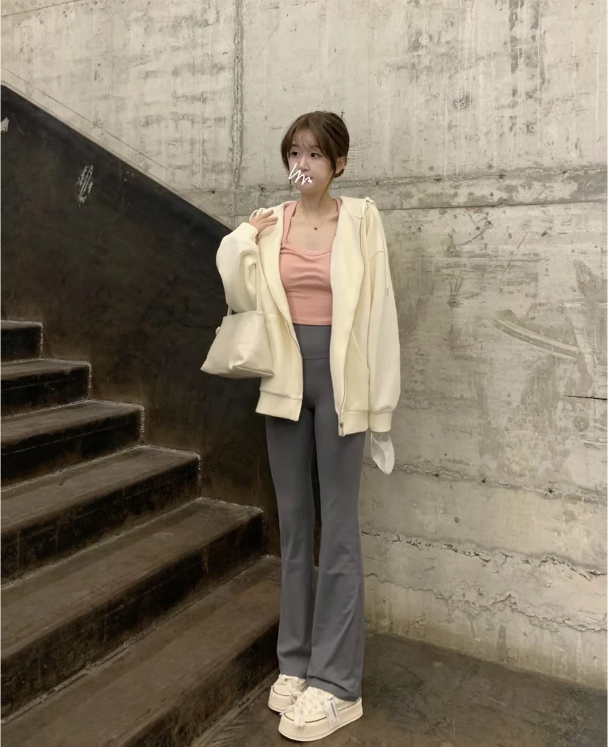 【美腿心机】高腰显瘦运动休闲时尚高弹提臀喇叭裤