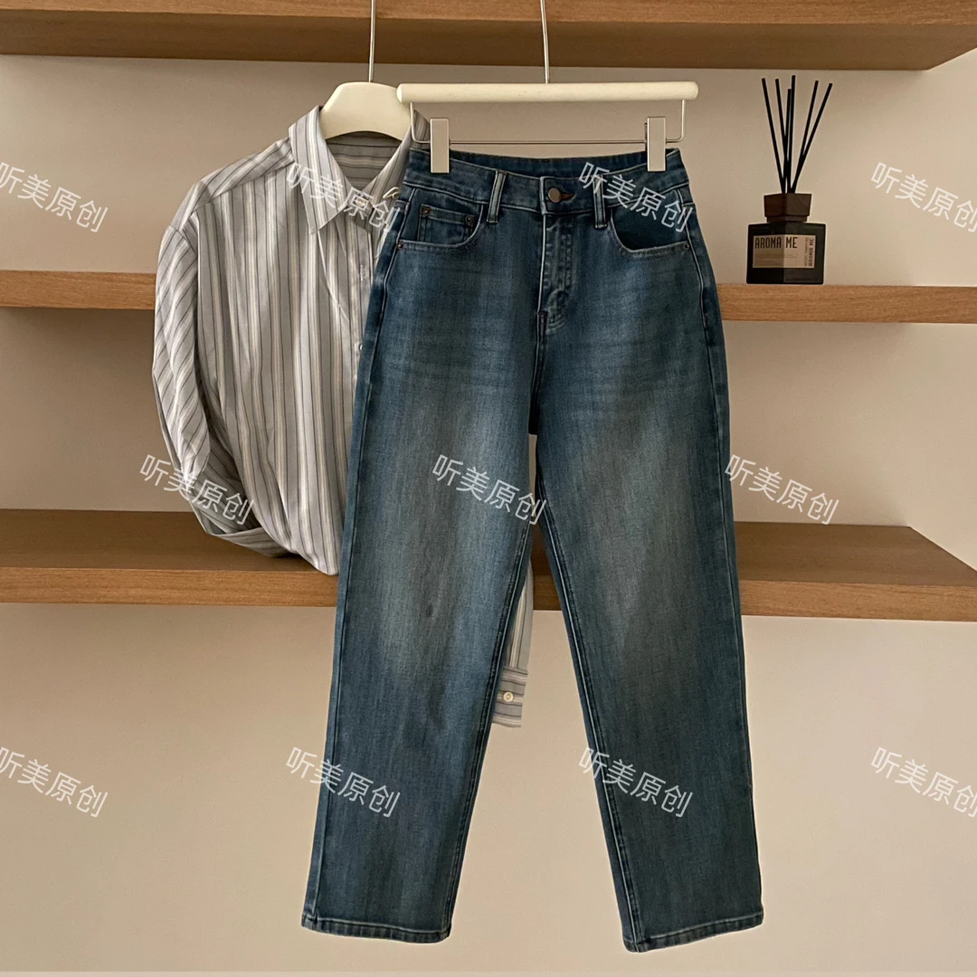 【媚儿推荐】四面弹法棍裤显瘦百搭牛仔裤