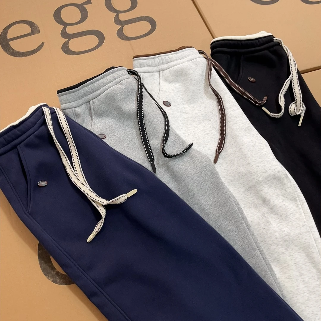 韩版egg情侣卫裤 女款男款冬季加绒加厚韩系休闲裤  女长裤束脚裤