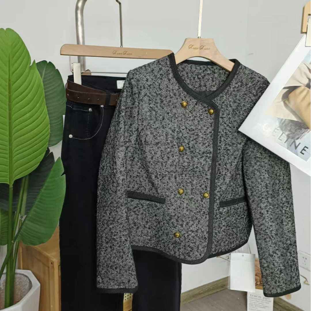 轩轩休闲小香风外套88657