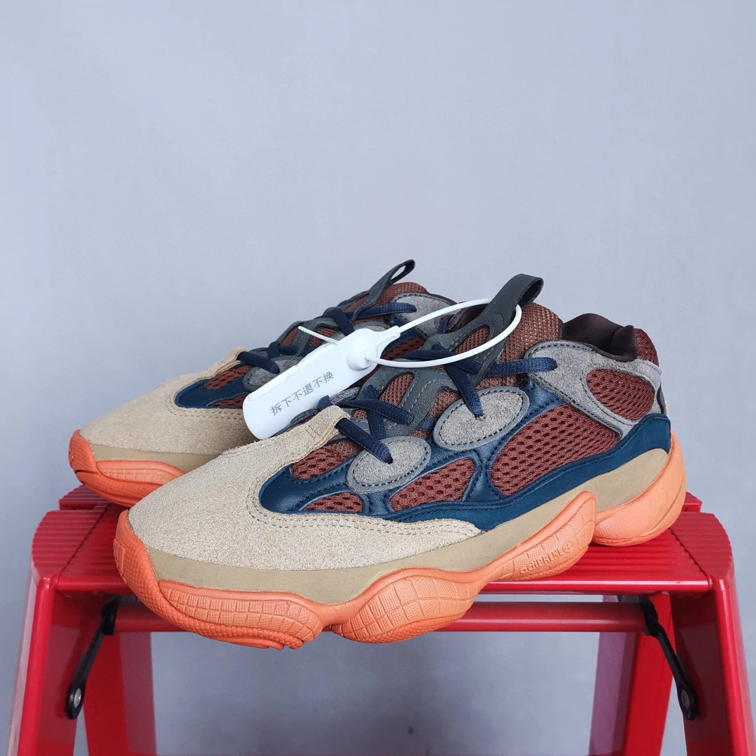 清仓特价 阿迪达斯 Yeezy500蓝橙41码 充新 NN1908 休闲鞋