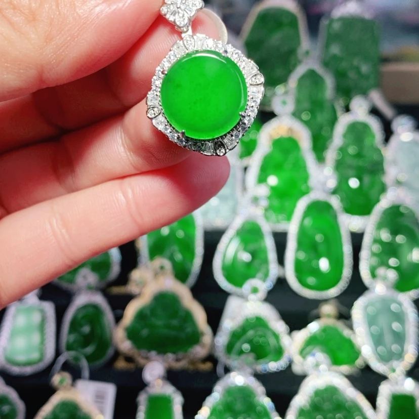 【闪购商品】翡翠颈饰银S925镶嵌