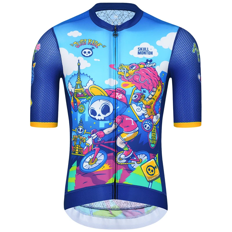 Monton脉腾男女短袖骑行服SKULL MONTON14周年